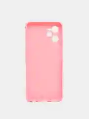 Розовый чехол Realme C35 Реалми С35 силиконовый, цветной, матовый