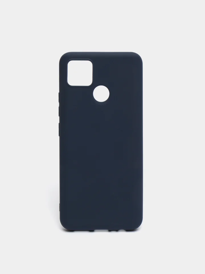 Темно-синий чехол Realme C25, Realme C25S Реалми С25 / С25С силиконовый цветной матовый