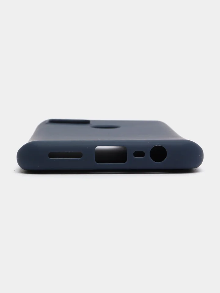 Темно-синий чехол Realme C25, Realme C25S Реалми С25 / С25С силиконовый цветной матовый