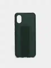 Зеленый чехол Samsung Galaxy A03 Core (Самсунг Галакси А03 Кор) силиконовый под кожу с подставкой