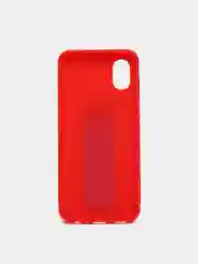 Красный чехол Samsung Galaxy A03 Core (Самсунг Галакси А03 Кор) силиконовый под кожу с подставкой