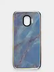 Синий меланж чехол Samsung Galaxy J2 2018/ J2 Pro, Галакси Джи2 Про, силиконовый с мраморным рисунком