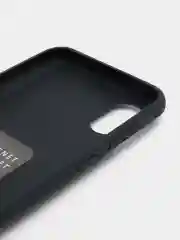 Темно-синий чехол Samsung Galaxy A03 Core (Самсунг Галакси А03 Кор) силиконовый под кожу с подставкой