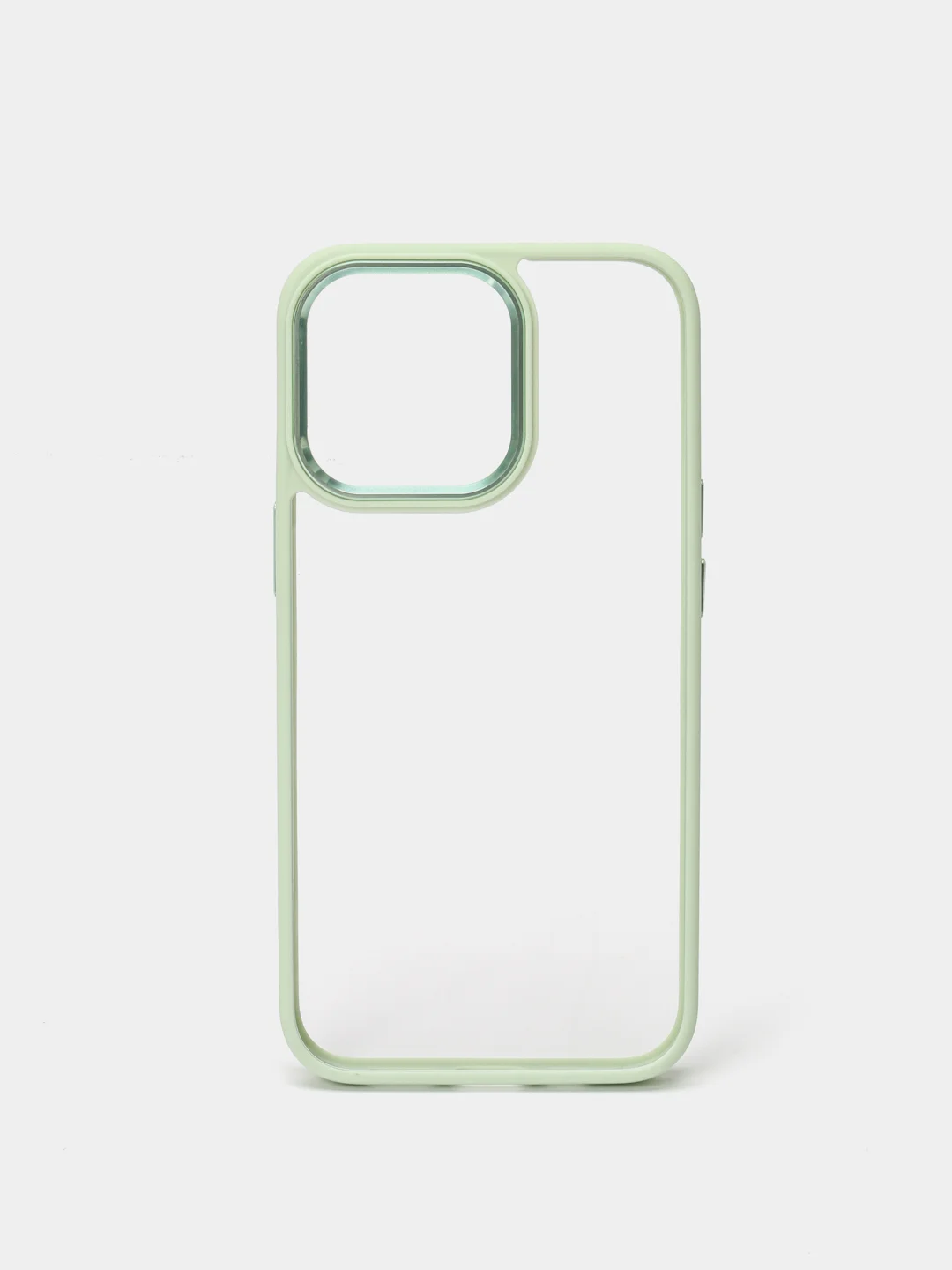 Мятный прозрачный чехол с усиленными бортами iPhone 13, 13 Pro, 13 Pro Max