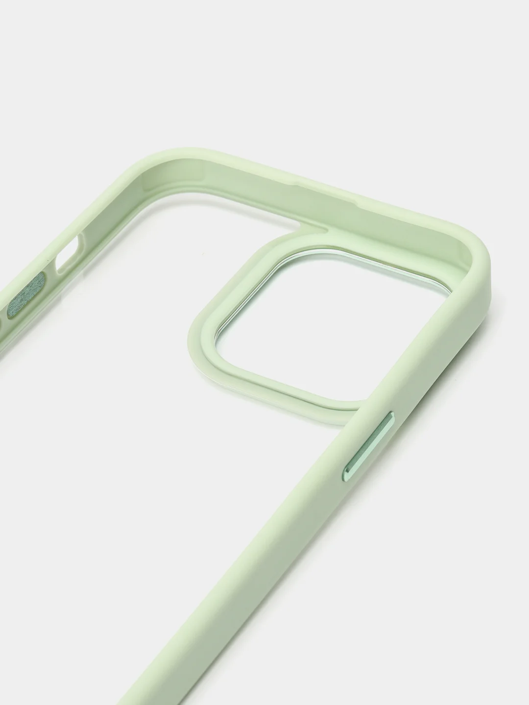 Мятный прозрачный чехол с усиленными бортами iPhone 13, 13 Pro, 13 Pro Max