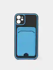 Синий чехол-карточница iPhone 11, 12, 12 Pro Max, 12 Pro, Samsung A32, A22, Redmi Note 10, 10Pro