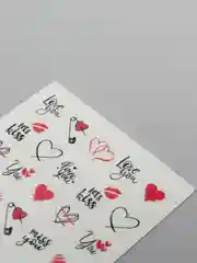 Наклейки для ногтей, слайдеры, стикеры, для ногтей (водные) - Kisses D0141