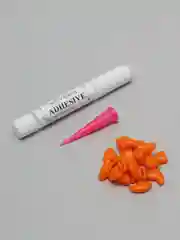 Оранжевый мягкие коготки для кошек. Антицарапки, 20 шт. + 1 клей