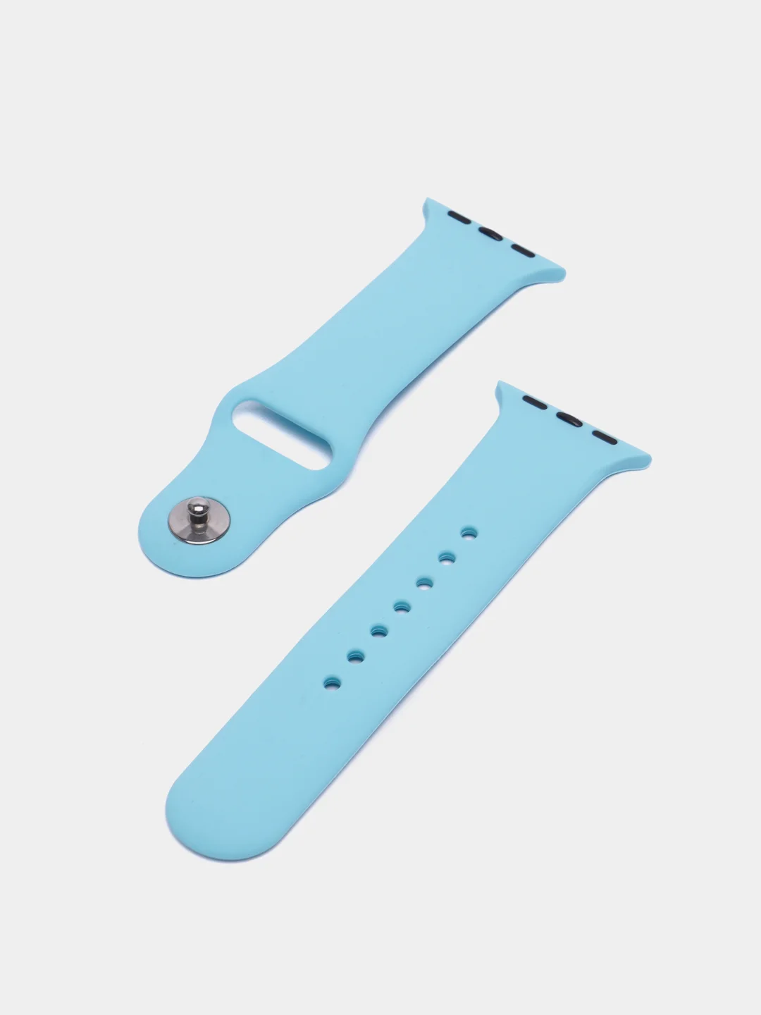 Серебряный ремешок для Apple Watch, силиконовый