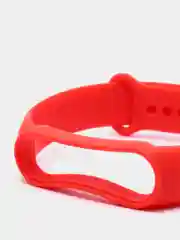 Красный силиконовые ремешки для Xiaomi Mi Band 3, Band 4 и Band 5