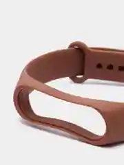 Коричневый силиконовые ремешки для Xiaomi Mi Band 3, Band 4 и Band 5