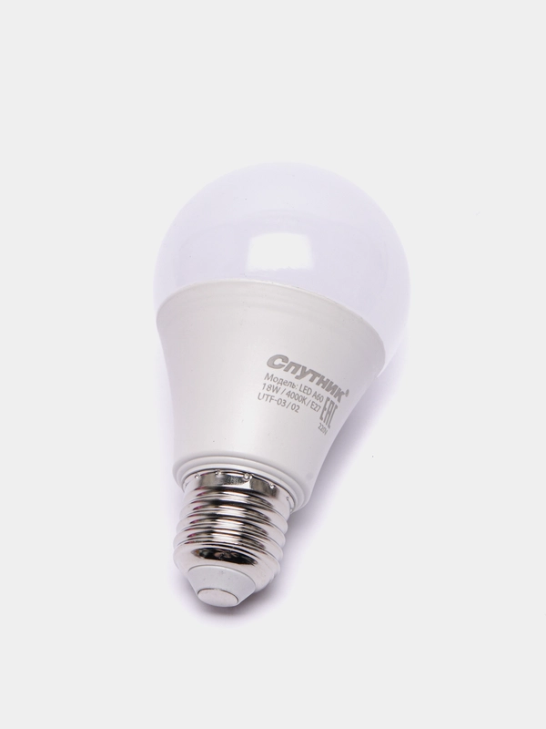 Лампа (лампочка) светодиодная A60 (ЛОН) 10W/12W/15W/18W/4000K/E27