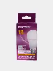 Лампа (лампочка) светодиодная A60 (ЛОН) 10W/12W/15W/18W/4000K/E27