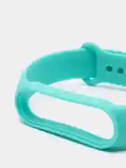 Бирюзовый силиконовые ремешки для Xiaomi Mi Band 3, Band 4 и Band 5