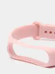 Пудровый силиконовые ремешки для Xiaomi Mi Band 3, Band 4 и Band 5