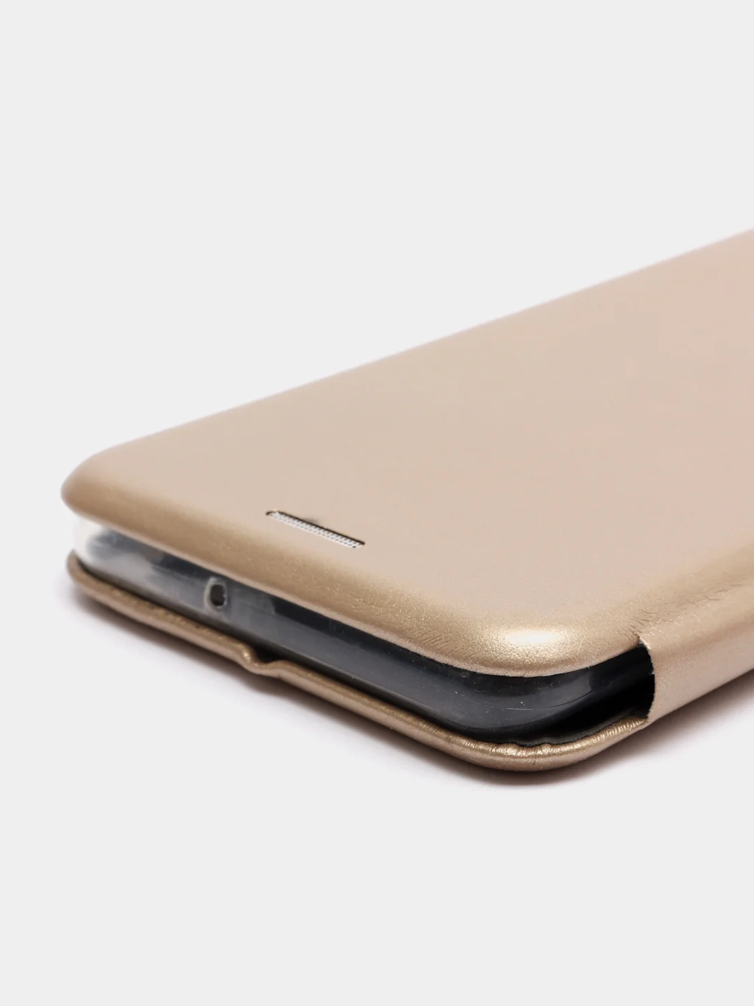 Золотой чехол-книжка на Samsung Galaxy A41, Самсунг Галакси А41