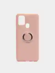 Бежевый чехол для Samsung Galaxy A21, A21S, A31, A41, A71, A91/ S10 Lite с кольцом-держателем