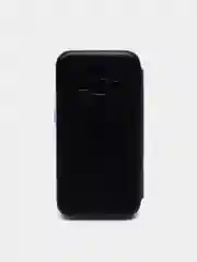 Синий чехол-книжка на Samsung Galaxy J1 2016 (J120), Самсунг Галакси Джи1 2016 (Джи120)