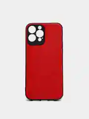Красный чехол IPhone 13 / 13 Mini / 13Pro / 13ProMax силиконовый, имитация кожи