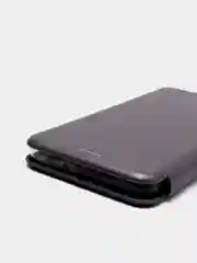 Серебряный чехол-книжка Samsung Galaxy A12, Самсунг Галакси А12