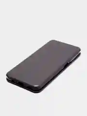 Серебряный чехол-книжка Samsung Galaxy A12, Самсунг Галакси А12