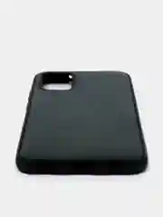 Зеленый силиконовый чехол накладка для Samsung A02S 2021 с текстурой кожи (под кожу)