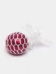 Красный антистресс-лизун в сетке mini