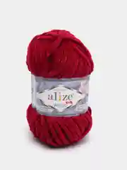 Вишнёвый пряжа Alize Velluto
