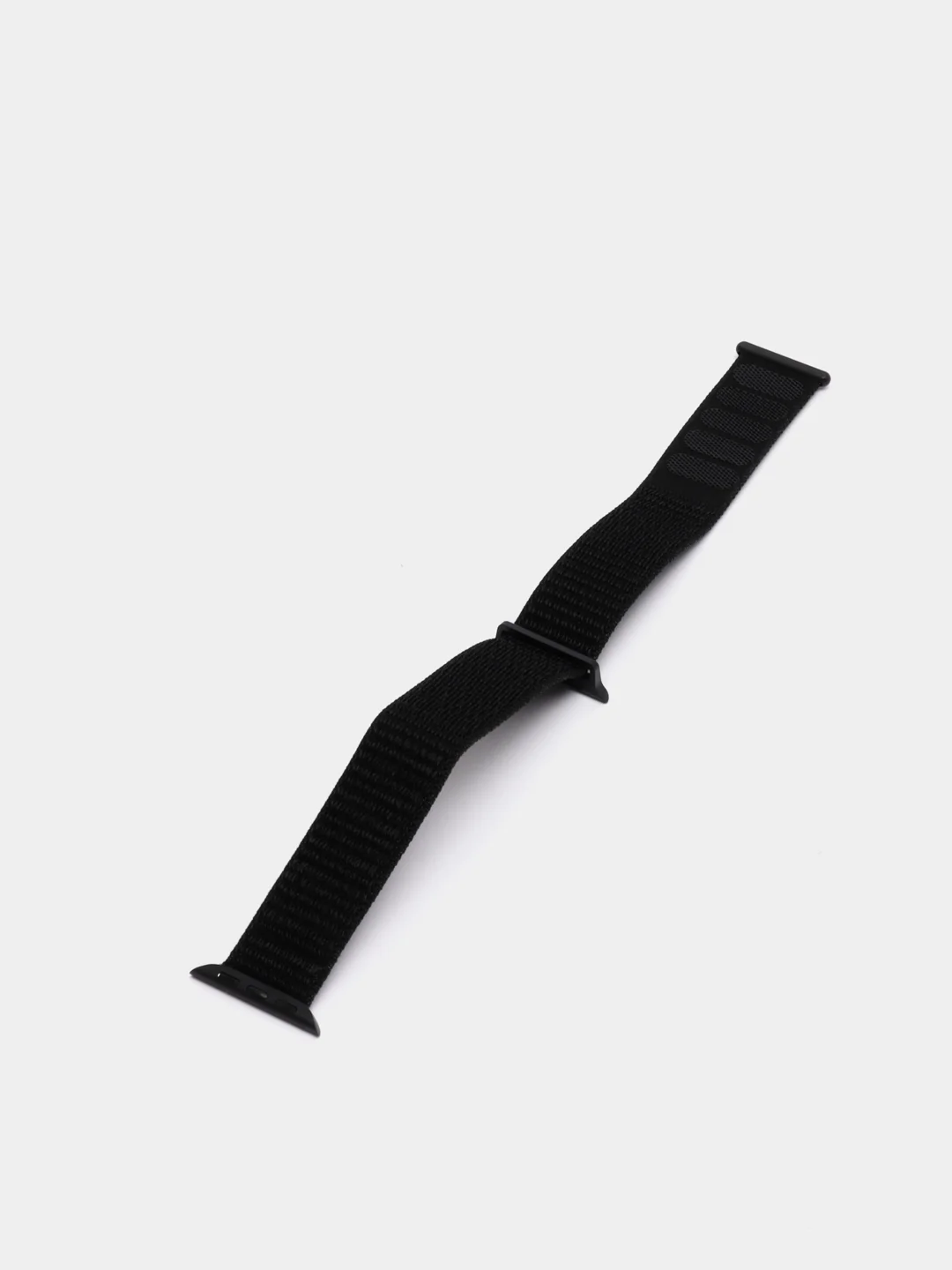 Черный нейлоновый ремешок на липучке для Apple Watch