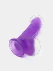 Фиолетовый фаллоимитатор реалистичный, 20 см