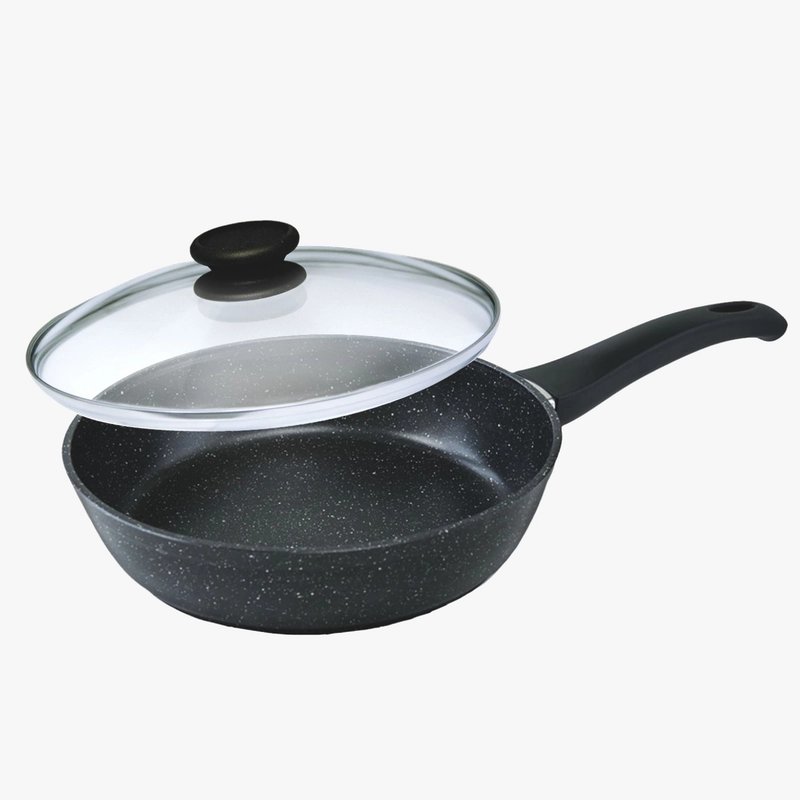 Сковорода Гардарика 1226-04-10 Орион с ручкой soft-touch, крышкой 26см