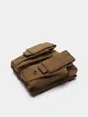 Желтый подсумок для магазина от автомата и пистолета, 4 кармана