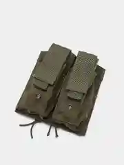 Зеленый подсумок для магазина от автомата и пистолета, 4 кармана