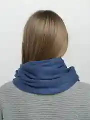 Индиго снуд женский, вязаный, в два оборота
