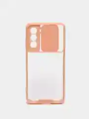 Конфетный чехол для Samsung Galaxy S21, Самсунг Галакси С21  пластиковый прозрачный с защитой камеры