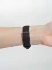 Черный женские часы с ремешком из холста