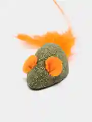 Мышь для кошек, из прессованной кошачьей мяты, с хвостом из перьев