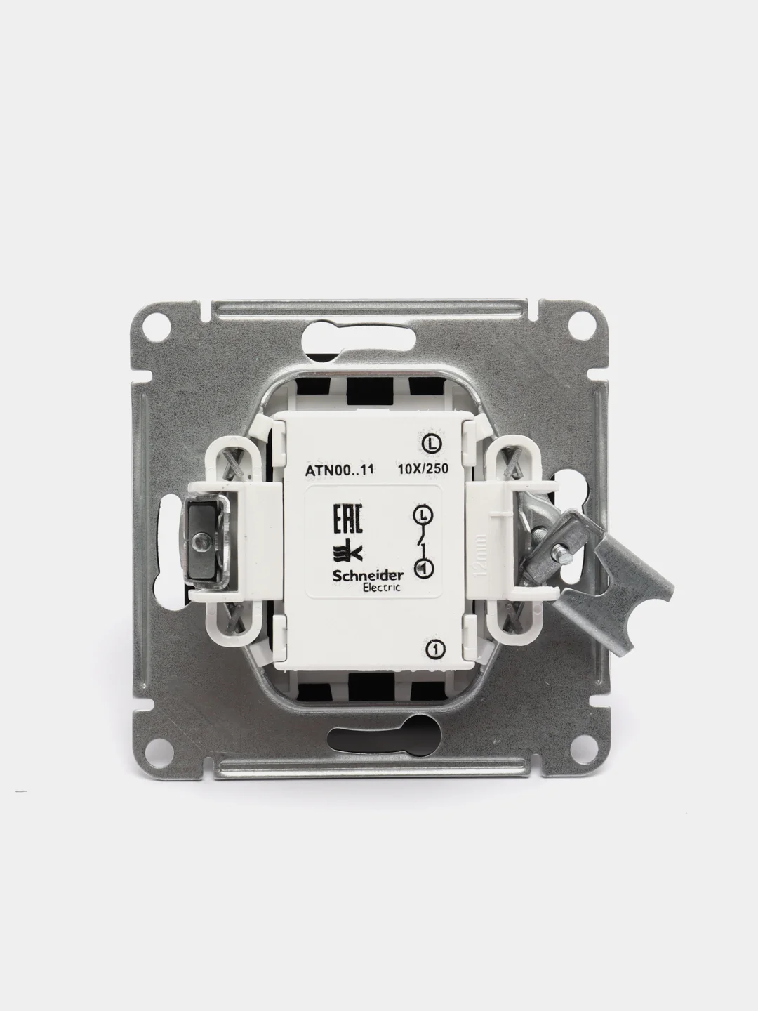 Выключатель одноклавишный Schneider Electric AtlasDesign, механизм, цвет карбон, ATN001011