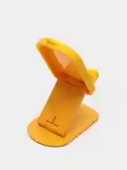 Желтый настольный держатель для смартфона "Мультяшки"