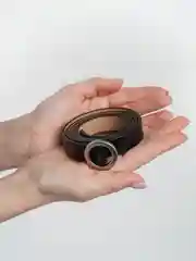 Черный женский ремень из натуральной кожи, 2 цвета