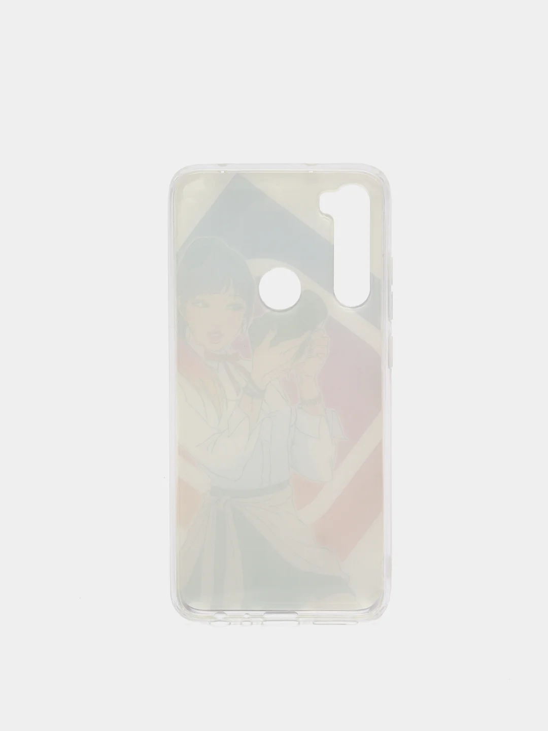 Пурпурный чехол Xiaomi Redmi Note 8 / Redmi Note 8 2021 силиконовый с рисунком