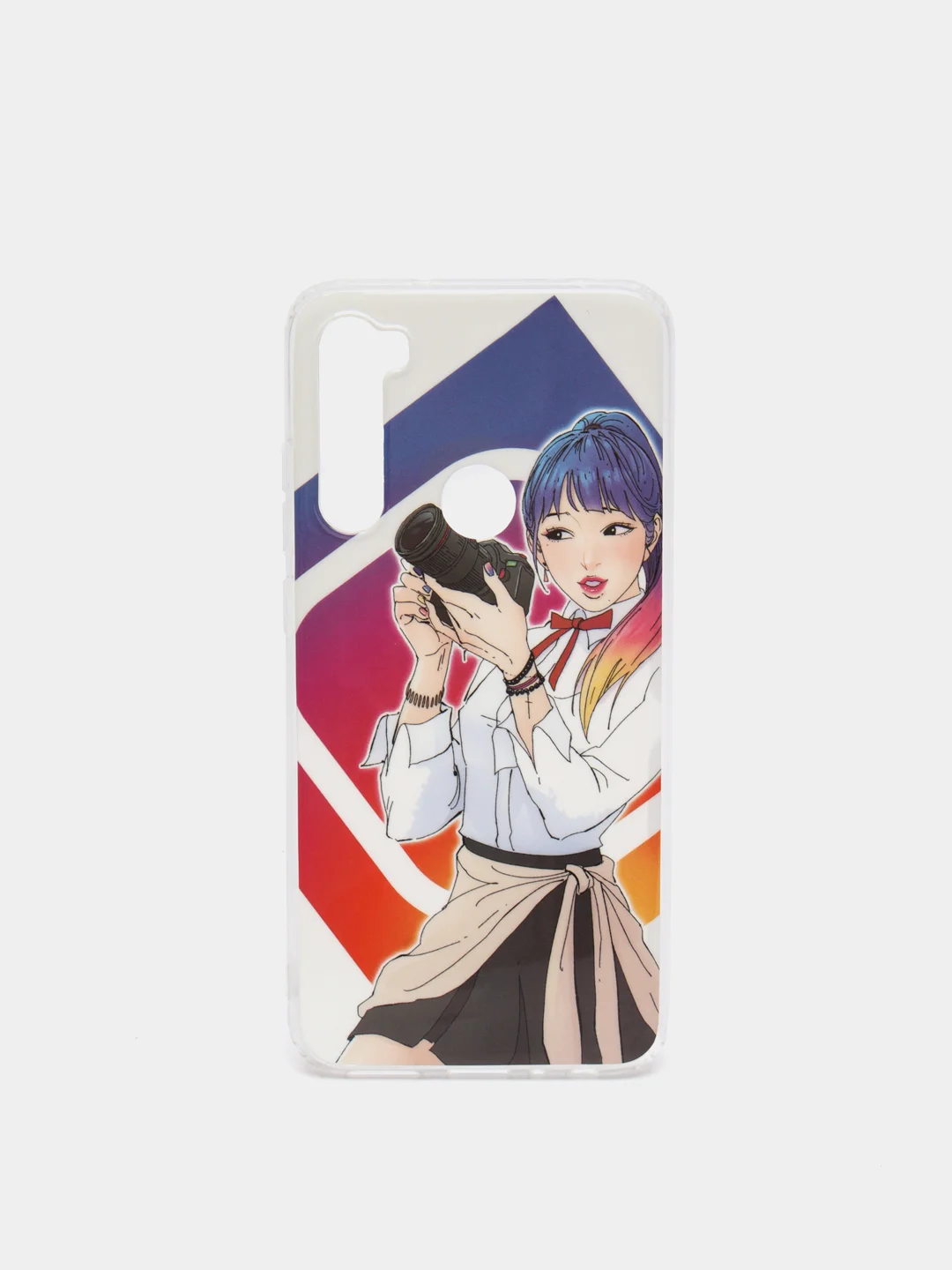 Пурпурный чехол Xiaomi Redmi Note 8 / Redmi Note 8 2021 силиконовый с рисунком