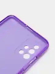 Фиолетовый чехол Samsung Galaxy A51, Самсунг Галакси А51 с защитой камеры, блестящий