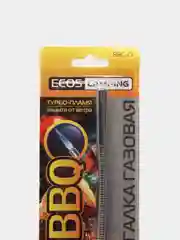 Зажигалка газовая BBQ ECOS 88С-O, с газом, с защитой от ветра, оранжевая с черным