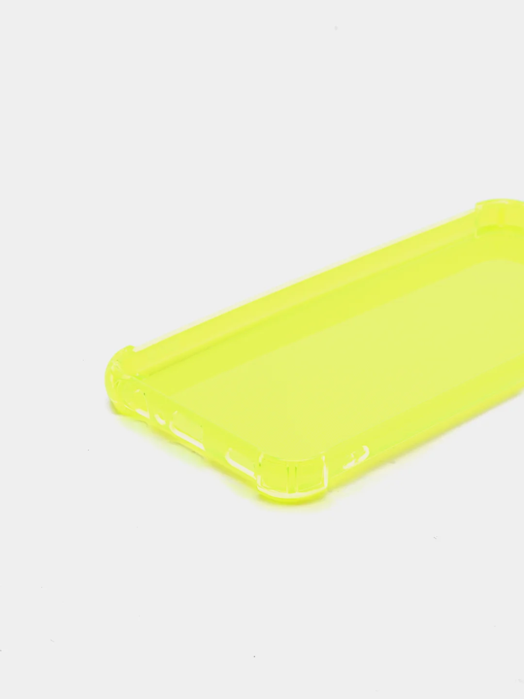 Лимонный чехол прозрачный Samsung Galaxy A03s противоударный плотный неоновый с оттенком