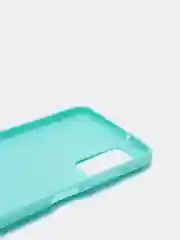 Бирюзовый чехол Samsung Galaxy A03S силиконовый, матовый