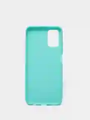 Бирюзовый чехол Samsung Galaxy A03S силиконовый, матовый