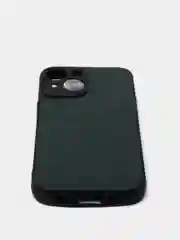 Зеленый чехол IPhone 13 / 13 Mini / 13Pro / 13ProMax силиконовый, имитация кожи