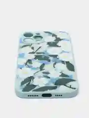 Бирюзовый чехол iPhone 12 Pro Max с принтом