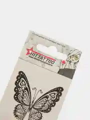 Татуировка на тело "Чёрная бабочка"